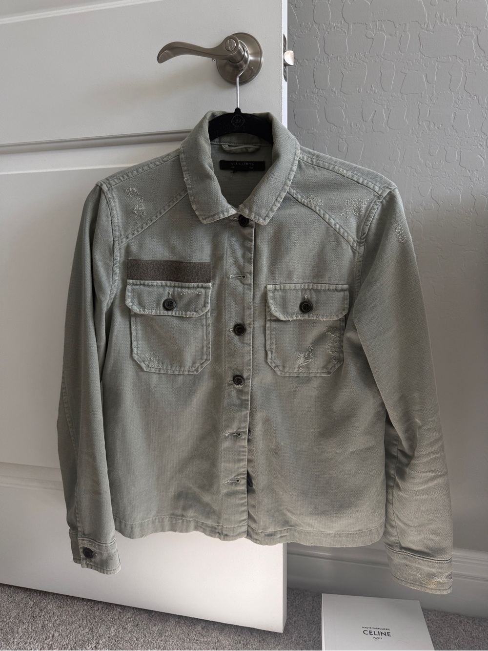 All Saints Light Sage Utility Jacket